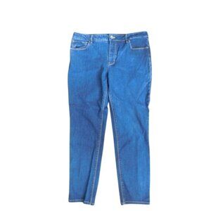 WHBM White House Black Market Size 14 STRETCH Skimmer Ankle Denim Jeans